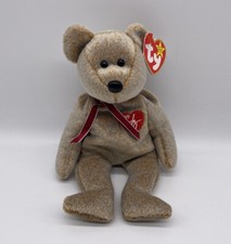 Ty 1999 Signature Bear Beanie Baby With Tag Error