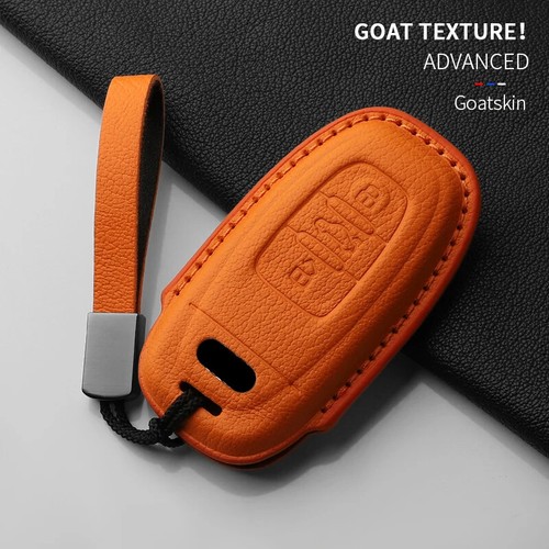Car key Case Cover For Audi A1 A3 8V A4 B8 B9 A5 A6 C7 A7 A8 Q3 Q5 Q7 S4 S6 S7 - Foto 3 di 28
