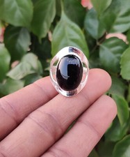 Black Onyx Gemstone 925 Sterling Silver Ring New Year Gifts Jewelry D-703