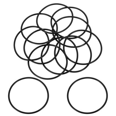 10pcs Nitrile Rubber O-Rings, AS568 59.99mm ID 2.62mm Width Sealing Gaskets