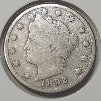 1892 Liberty Head ''V'' Nickel - G+ **Semi-Key: 11,696,897**