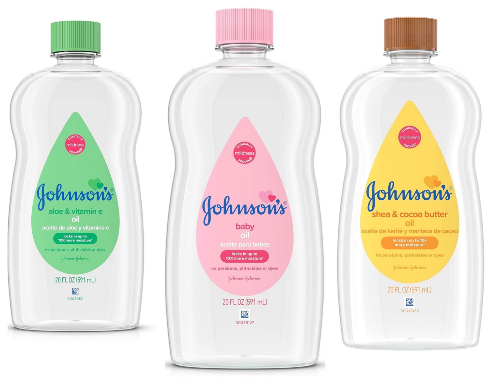 Johnson & Johnson Baby Oil, 20 Fl Oz