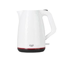 Adler Wasserkocher 1,7 L, 2200 Watt, Weiß Adler Ad 1277