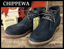 Chippewa 50s reproduction suede chukka boots, navy, size 27.0 #0928
