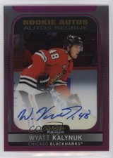 2021-22 O-Pee-Chee Platinum Rookie Auto Matte Pink Wyatt Kalynuk #R-WK Auto 8tn