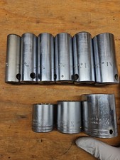 PROTO Professional USA SAE Deep & Shallow Socket Lot 10 Pc Various 11/16–1-1/2