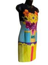 Versace Womens Sleeveless Multicolor Floral Print Sheath Dress Size 42 34ch 26w