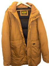 Superdry Men’s Workwear Hooded Parka Jacket Coat Tan Brown Size XL New (No tags)