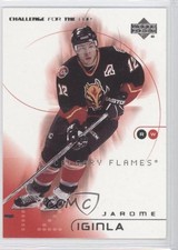 2001-02 Upper Deck Challenge for the Cup Jarome Iginla #9 HOF 0b4