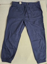 Gap Women's Twill Jogger pants in a dark blue color and XL size.