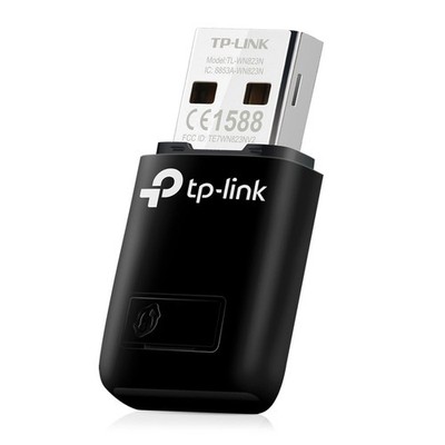 TP-Link 300Mbps Mini Wireless N USB WiFi Adapter, ideal for smooth HD video, voi