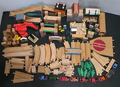 HUGE LOT Thomas & Friends Brio Wooden Railway Trains Tracks & More Accessories