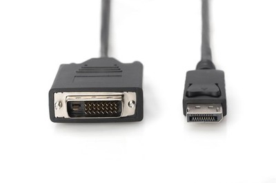 DisplayPort auf DVI Adapterkabel 2m 1080p 60Hz DIGITUS Schwarz