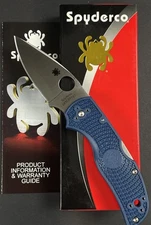 Spyderco Native 5 SPY27 Steel Cobalt Blue FRN Lightweight Handles C41PCBL5 - NEW
