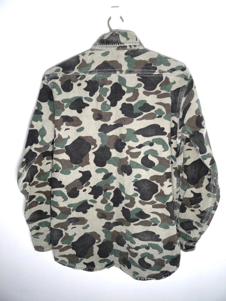 Camisa de Franela Carhartt De Colección Pequeña Para Hombre Camuflada Resistente Exterior Caza EE. UU. 90s Foto 2 de 4