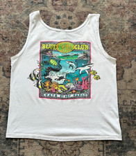 Vintage Wave Ridder Tank Top Men's Size XL 90s Made in USA Diver Hawaiian Reef