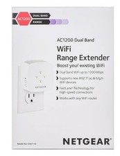  Free Shipping NETGEAR AC1200 WiFi Range Extender - White: