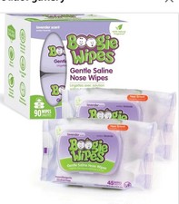 Boogie Wipes Gentle Saline Nose Wipes Lavender Scent 90 Wipes