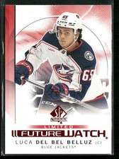 2024-25 SP Authentic Luca Del Bel Belluz Future Watch Limited Red RC #120