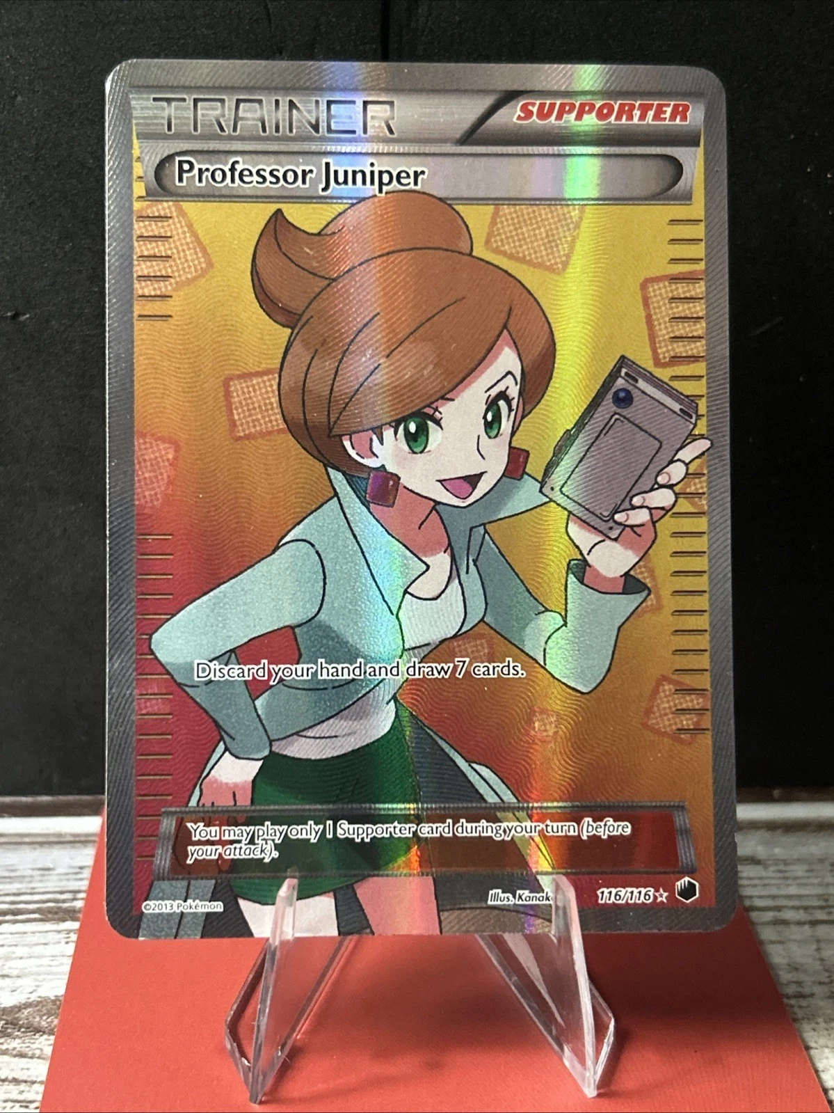 Professor Juniper (116 Full Art) 116/116 Plasma Freeze Holo