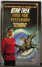 Crispin, A. C - Time for Yesterday Star Trek Pocket 39 PBO 1st Ed. 1988 VG