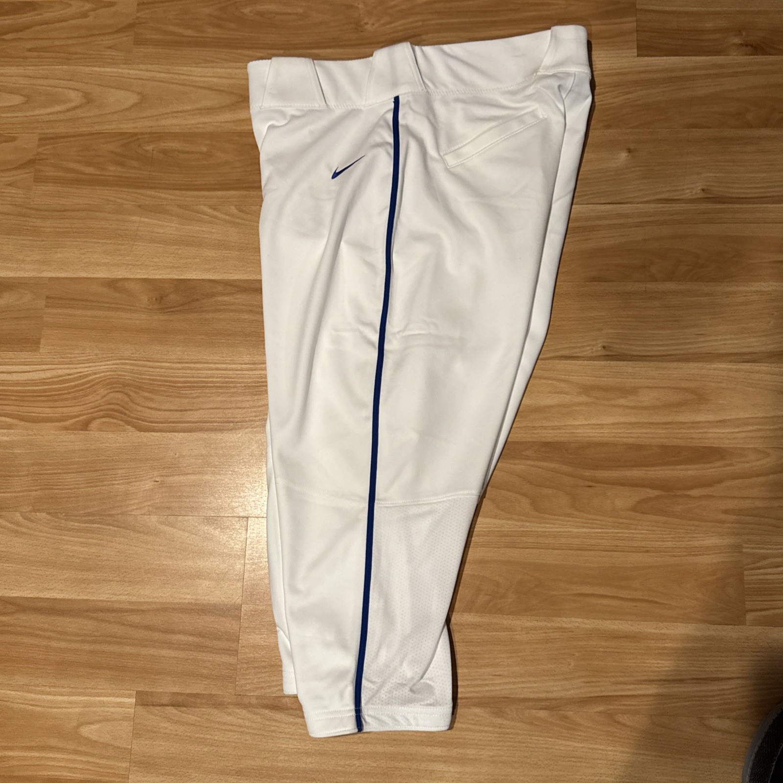Nike Vapor Select High White/Blue Piped Baseball Pants Men's Size Large MLB Pant