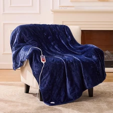 Heated Blanket Electric Throw 50X60 Throw Size Electric Blanket with 6...