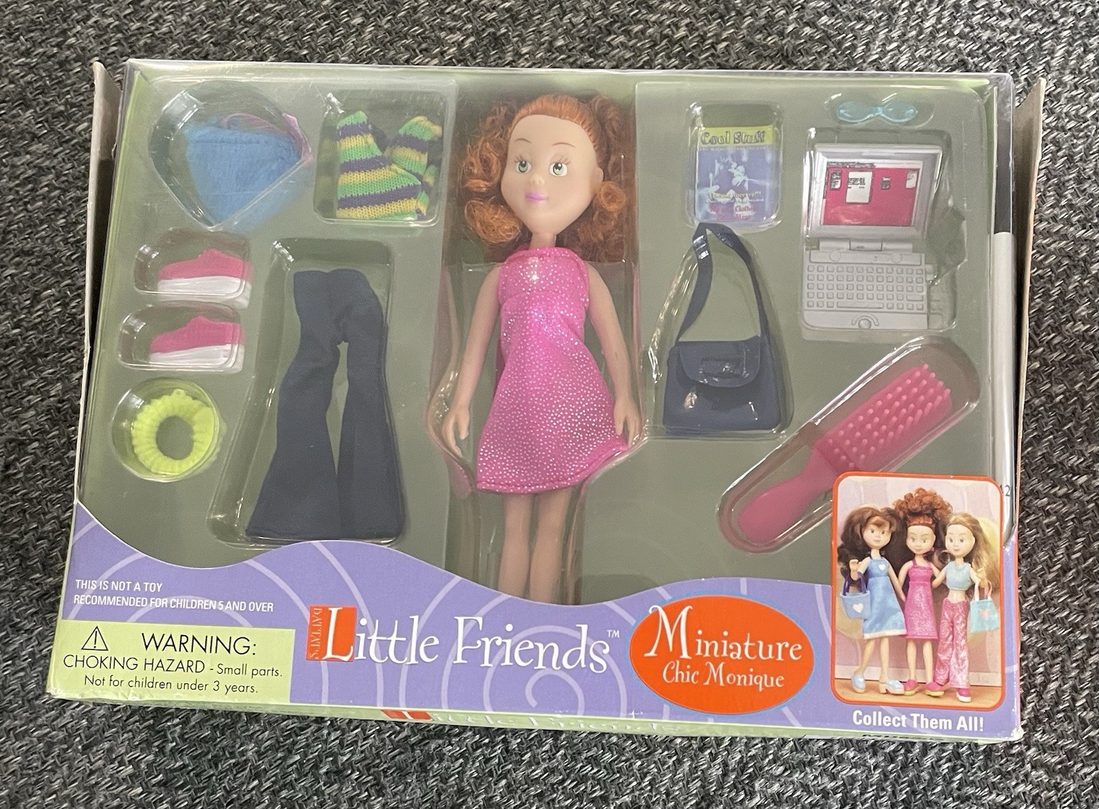 Battat&rsquo;s Little Friends Miniature Chic Monique Doll W/ Outfit + Accessories 