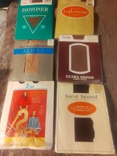 lot of 7 Vintage Pantyhose New In Original Packaging Size B Medium