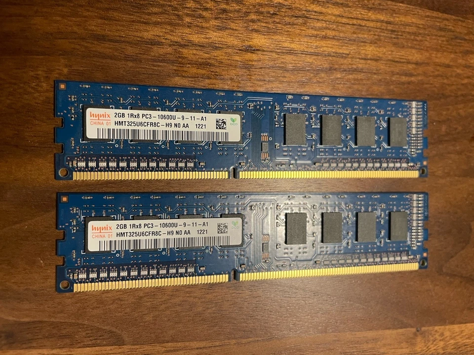 2GB PC3 10600U RAM DDR3 1333 Mhz DIMM PC Hynix