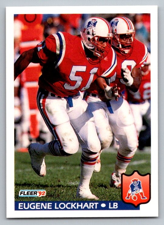 1992 Fleer Eugene Lockhart #263 New England Patriots