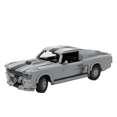 Mocs Bricks Set Mustang Shelby GT-500 1967 Moc-121991 Toys Building Kits 2339pcs