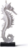 Haucoze Seepferdchen Figur Modern Dekor Skulptur Maritime Statue 34Cm