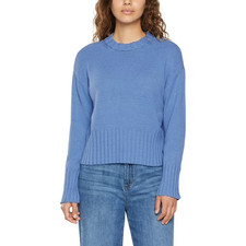 Gap Women's Knit Crewneck Sweater Size L Blue