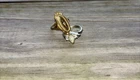 Vintage Avon Branded Costume Jewelry Rings Lot Of 2 Gold Tone & Silver Tone