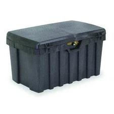 Tool Box Structural Foam 37in Black Heavy Duty Locking Portable Storage Bin