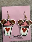 FemmeDeBloom Set Of 2 Mickey Mouse Main Street Popcorn Mocha Latte Earrings — photo 3