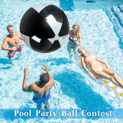 2 Pcs 60 Inch Giant Beach Ball Large Inflatable Pool Toy Balls Summer Swimmin... - Picture 5 of 6