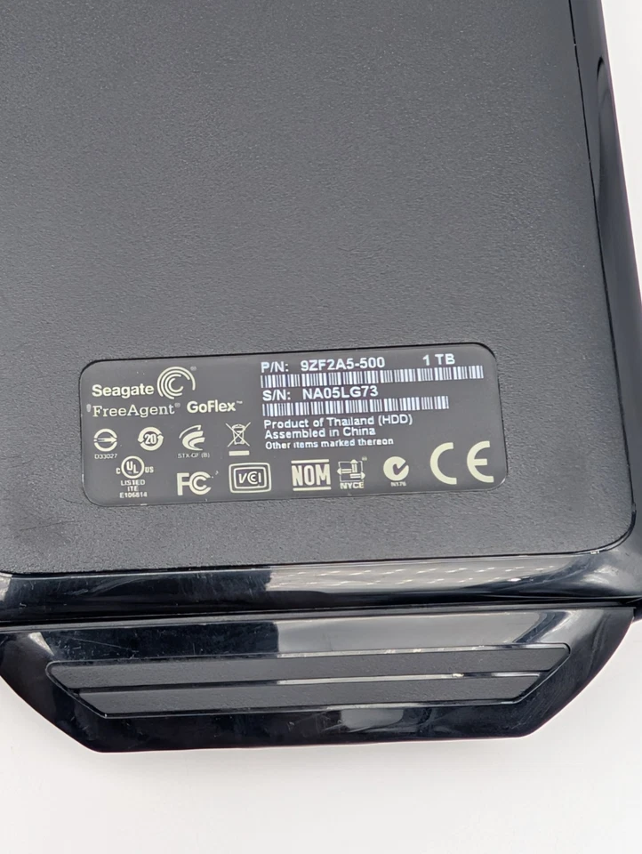 Seagate FreeAgent GoFlex 9ZF2A5-500 1TB External Hard Drive No Cord - Image 4 of 4