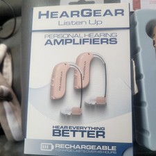 New HearGear Rechargeable Hearing Amplifiers (Pair)