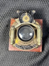 Antique Rochester Optical Camera Lense Bausch Lomb Patent 1891 VICTOR