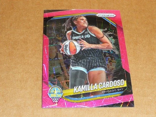 2025 Panini Prizm WNBA KAMILLA CARDOSO PINK VELOCITY PRIZM SKY 25/79 #89
