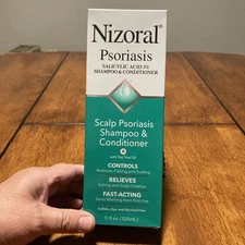 Nizoral Scalp Psoriasis Shampoo Conditioner w/ Tea Tree Oil. 11 Oz Exp 5/26 NEW