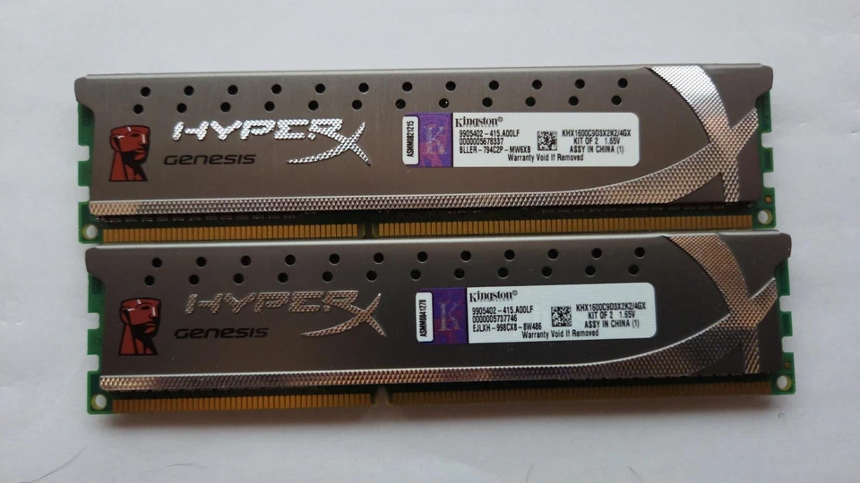 Kingston HyperX Genesis 4GB Kit (2×2GB) DDR3-1600 KHX1600C9D3X2K2/4GX - Image 2 of 2