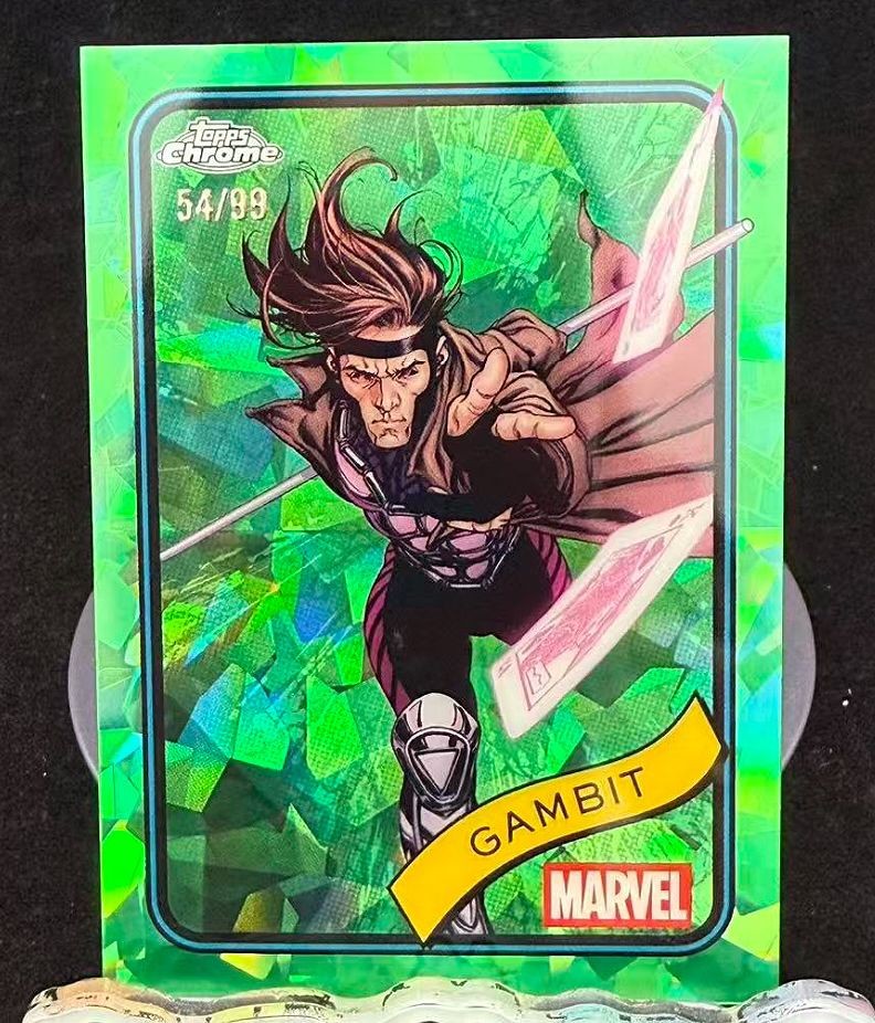 2025 Topps Chrome Marvel Sapphire Gambit Green Refractor /99