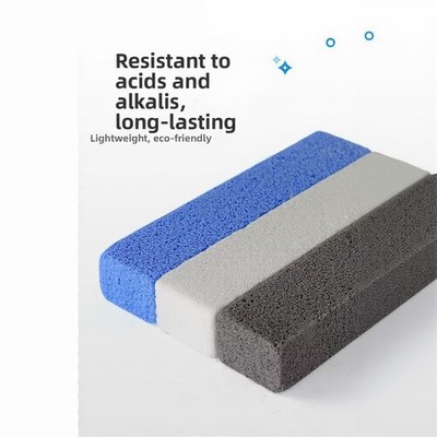 Grauer Bimsstein für WC-Reinigung 15 x 3,5 x 2,5 cm mit leicht zu haltendem Gri