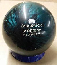 16# USA 1991 Brunswick Twister Bowling Ball TEAL Urethane Muskegon MI