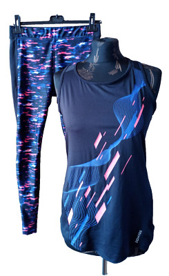 DOMYOS, Workout Hose & Racerback Shirt, schwarz, Gr. 38, neuwertig