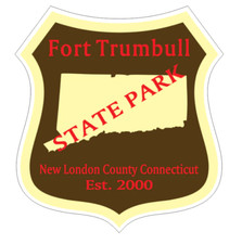 5" fort trumbull connecticut state park bumper sticker decal usa made