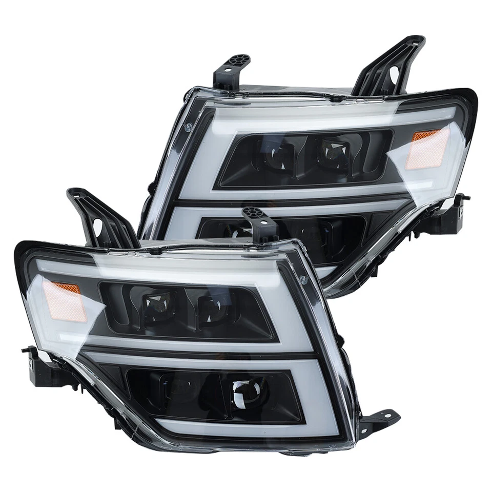 For 2009-2021 Mitsubishi Pajero Montero V93 V97 Dynamic LED Headlight Head Lamp - Image 2 of 4